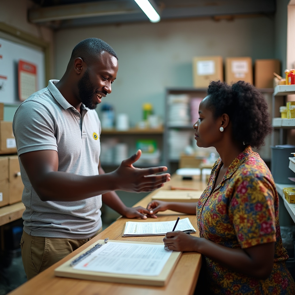 Training Coordinator teaching staff member inventory procedures